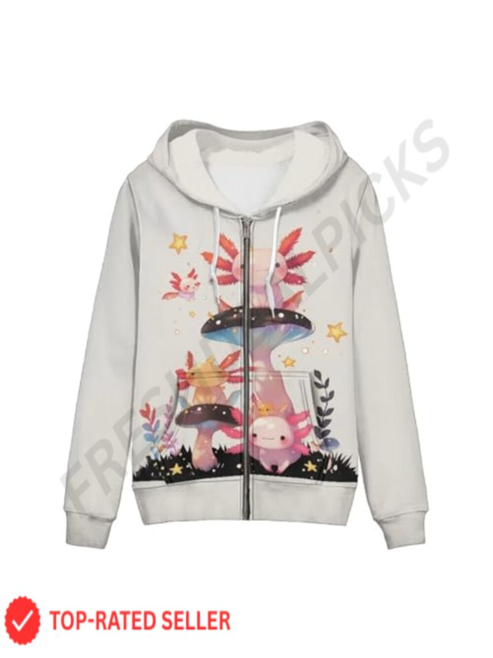 Women's Full Zip Hoodie Long Sleeve Oversized Sweatshirt Kangaroo Pocket
